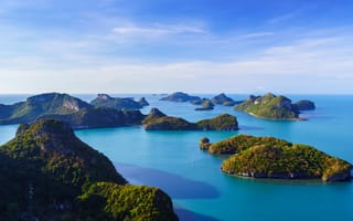Картинка green, coast, exotic, island, idyllic, destination, hill, ísland
