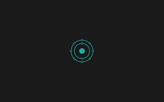 Картинка минимализм, кольца, тёмный, minimalism, dark, rings