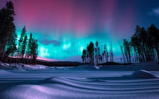 Картинка Канада, Canada, Полярное сияние, Aurora, Penticton, Пентиктон, Британская Колумбия, British Columbia