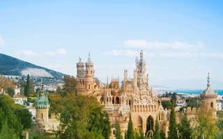 Картинка Испания, Spain, Андалусия, Colomares Castle, Andalusia, Малага, Замок Коломарес, Malaga