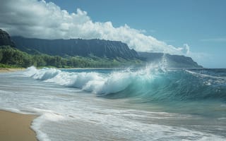 Картинка beach, landscape, nature, coastline, hawaii