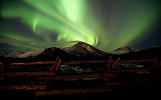 Картинка Аляска, Alaska, Flattop, Green Aurora, Зона отдыха, Плоская вершина, Area, Recreation