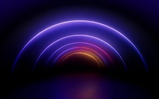 Картинка Abstract, Digital Art, Glowing, Violet, WWDC, Neon colors