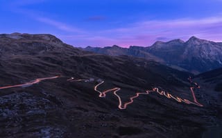 Картинка Горы, Швейцария, Горизонт, Граубюнден, перевал Шплаген, Graubunden, Горная дорога, Switzerland