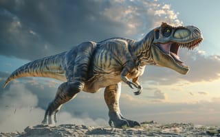 Картинка Хищник, Динозавр, Оскал, Tyrannosaurus Rex, Тираннозавр, Тираннозавр Рекс, Цифровое искусство, Животное