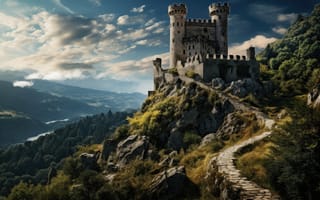 Картинка пейзаж, замок, beautiful, старинный, castle, ancient, landscape