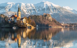 Картинка пейзаж, горы, архитектура, castle, landscape, beautiful, ancient, замок