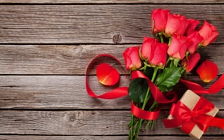 Картинка любовь, цветы, подарок, романтика, happy, букет, розы, love