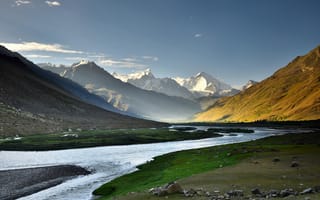 Картинка mountain, valley, india, ladakh, northern, kashmir, jammu, himalayan