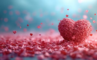 Картинка любовь, сердечки, happy, сердце, love, романтика, День святого Валентина