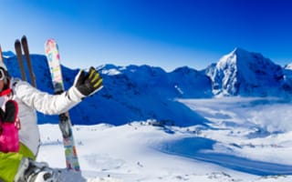 Картинка радость, пейзаж, компания, панорама, горы