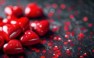 Картинка любовь, сердце, романтика, happy, сердечки, red, love