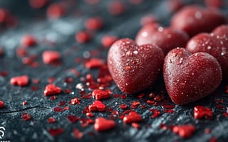 Картинка любовь, love, сердечки, романтика, happy, red, сердце