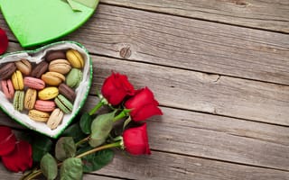 Картинка любовь, цветы, подарок, сердце, happy, романтика, love, розы