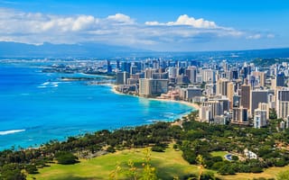 Картинка ocean, life, island, holiday, horizon, oahu, head, hawaiian