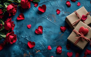 Картинка любовь, цветы, сердце, love, розы, happy, романтика, подарок