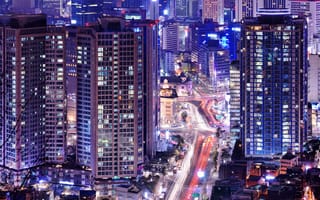 Картинка modern, night, scenic, korean, district, scene, korea, scenery