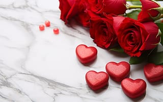 Картинка любовь, цветы, романтика, happy, сердце, love, подарок, розы