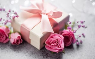 Картинка любовь, цветы, романтика, подарок, сердце, love, розы, букет