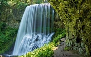 Картинка waterfall, wilderness, nature, oregon, pacific northwest