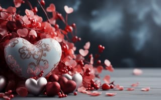 Картинка любовь, цветы, love, happy, подарок, розы, сердце, романтика