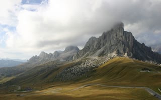 Картинка Италия, Italy, southern access, Giau Pass in the Dolomites