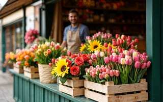 Картинка цветы, весна, colorful, тюльпаны, blossom, welcome, flowers, tulips