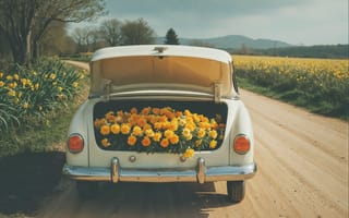 Картинка лето, цветы, blossom, весна, ретро, ромашки, sunshine, summer