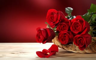 Обои valentine's day, розы, цветы, любовь