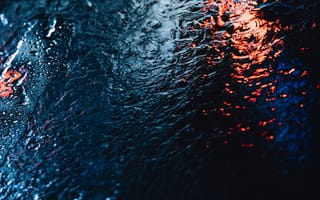 Картинка NATHAN MULLET, water droplets on black surface, Window water