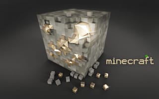 Картинка minecraft, кубики, блок