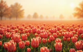 Картинка цветы, весна, тюльпаны, луг, flowers, tulips, blossom, colorful