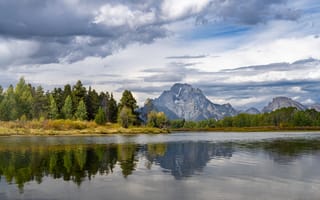 Картинка горы, озеро, Grand Teton National, США