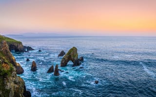 Картинка море, скалы, побережье, Ирландия