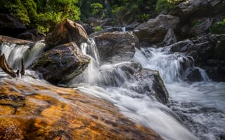 Картинка камни, поток, речка
