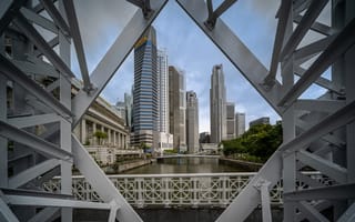 Картинка здания, Сингапур, небоскрёбы
