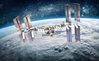 Картинка space, sun, silhouette, spaceship, space station, station, spacecraft