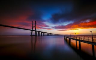 Картинка Portugal, Lisbon, Vasco da Gama Bridge