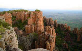 Картинка view, scenic, wild, national park, valley of desolation, south-africa, expanse