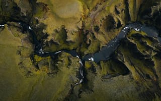 Картинка road, river, aerial view, rocks