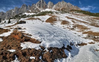 Картинка снег, горы, природа, Salzburg, Mandlwand, Austria