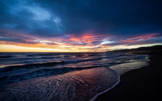 Картинка море, побережье, Барселона, Испания