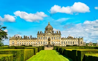 Картинка sky, park, palace, north, garden, famous, old, scenic