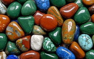 Картинка галька, камни, ИИ-арт