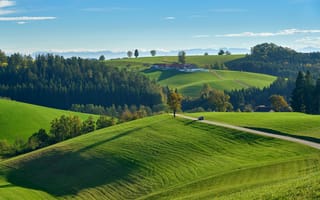 Картинка дорога, холмы, Австрия