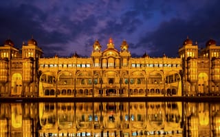 Картинка Индия, India, Майсурский дворец, Mysore Palace, штат Карнатака, Karnataka, Mysuru, Майсуру