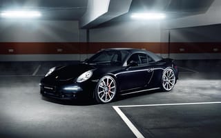 Картинка Automotive, Black Car, Alpha, Porsche 991, Porsche, Carrera