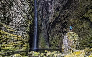 Картинка Ibicoara, Chapada Diamantina National Park, Водопад Фумасинья, Ибикоара, Национальный парк Чапада Диамантина, Fumacinha Waterfall