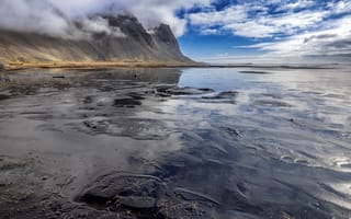 Картинка море, облака, побережье
