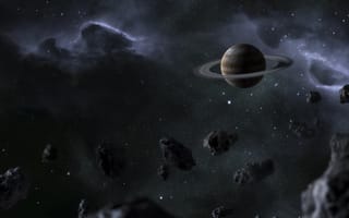 Картинка night, view, galaxy